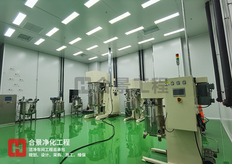 鋰電池?zé)o塵車(chē)間廠房建設(shè)完工